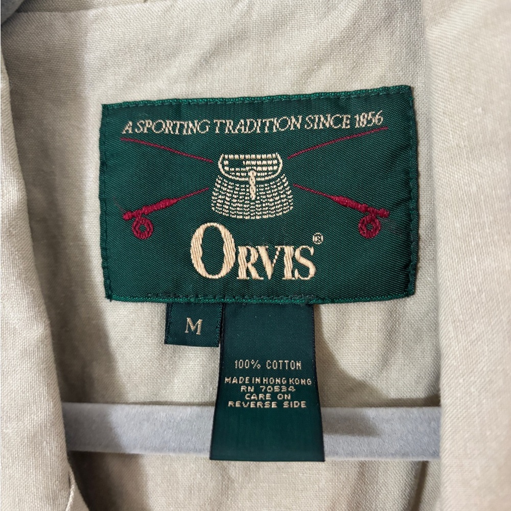 Orvis Men's Beige Multi-Pocket Vest - Picture 3 of 3